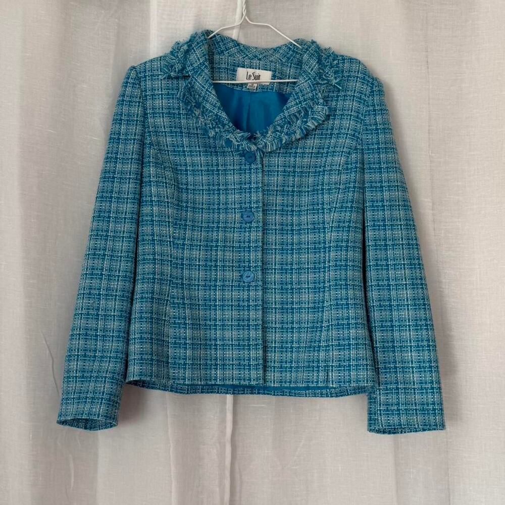 💎 Vintage 90’s Le Suit Tweed Skirt Set 💎 - Picture 6 of 8
